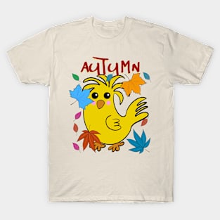 Chicken Autumn Fall T-Shirt